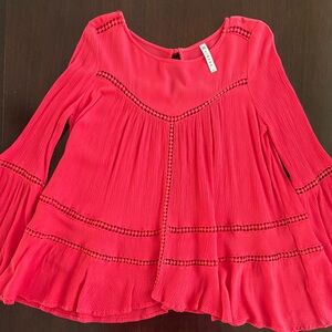 Cirana cutout coral top